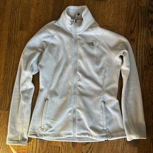 Gray The North face fleece jacket